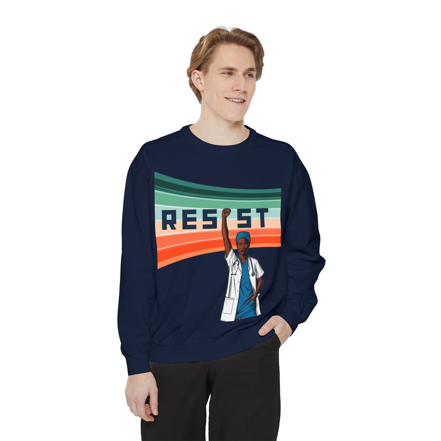 Unisex Resist Graphic Sweatshirt - Empower Your Voice