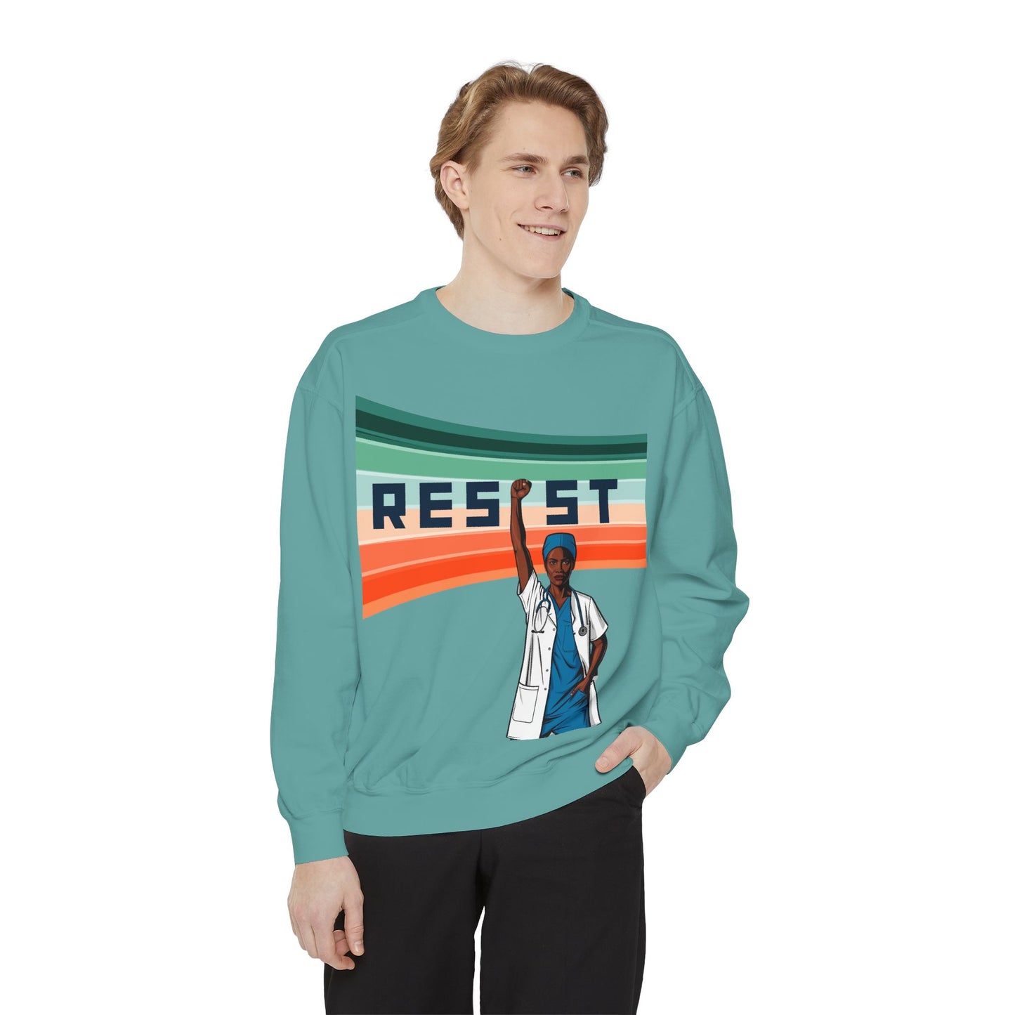 Unisex Resist Graphic Sweatshirt - Empower Your Voice