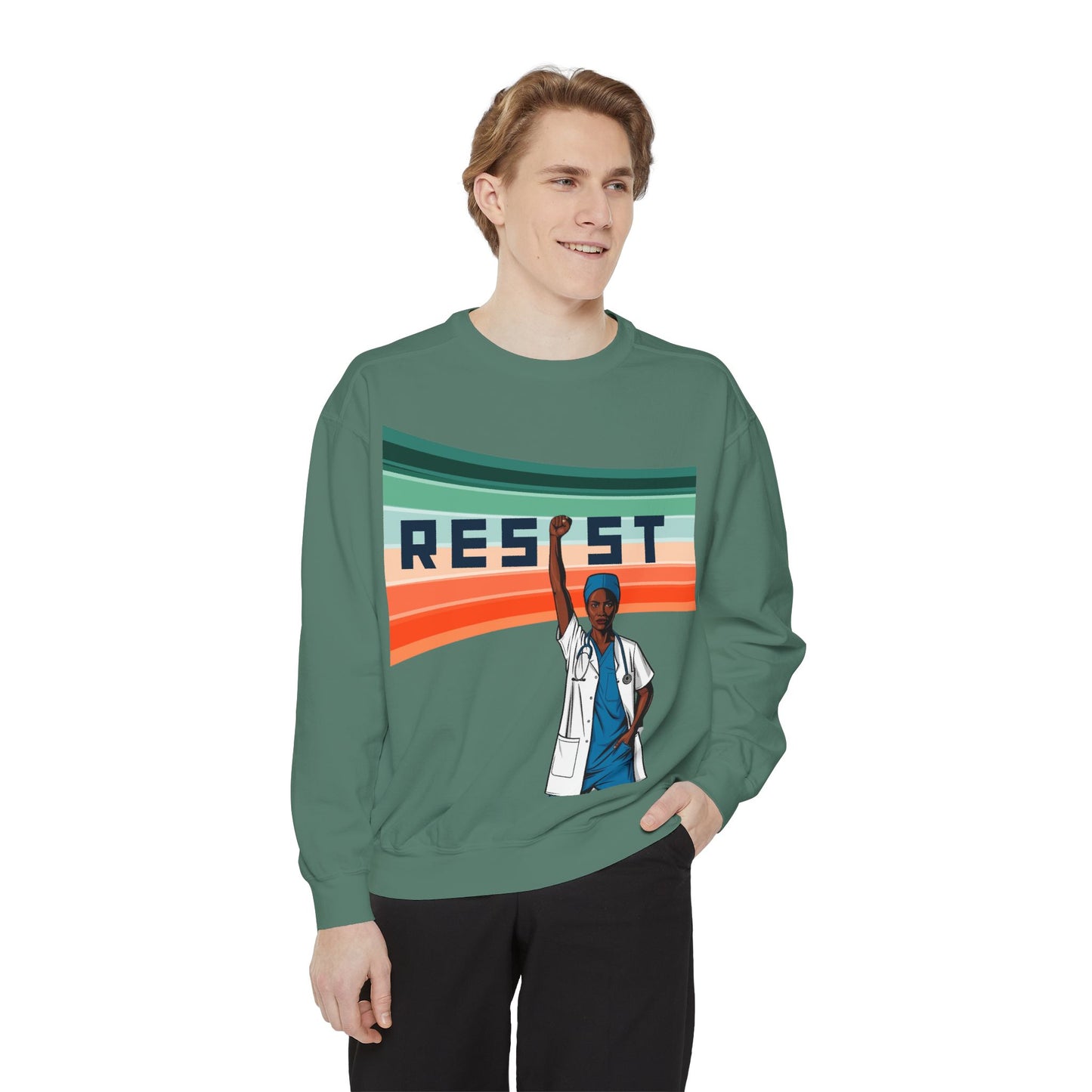 Unisex Resist Graphic Sweatshirt - Empower Your Voice