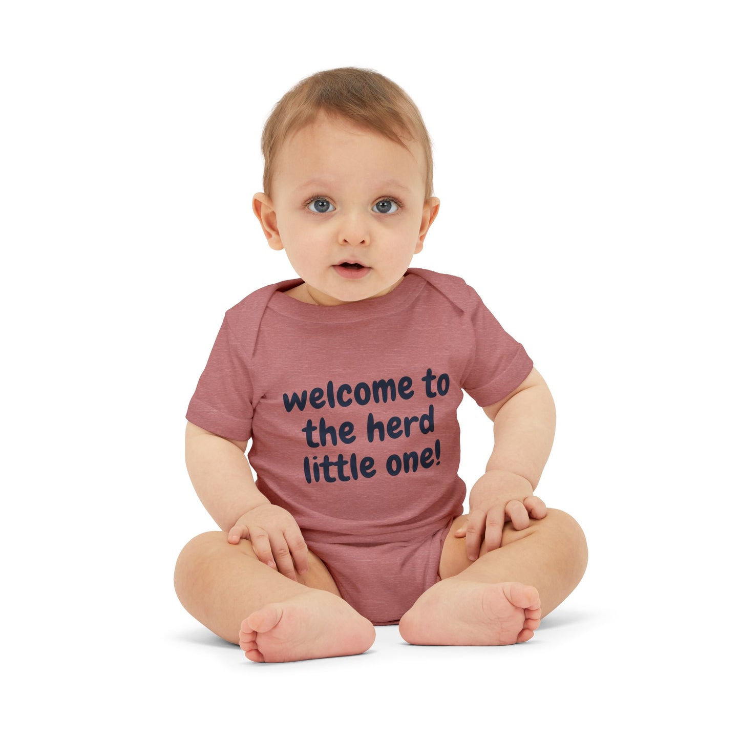 Cute Infant Jersey One Piece - 'Welcome to the Herd Little One!' & '2025... It's a Good Year to be Vaccinated'