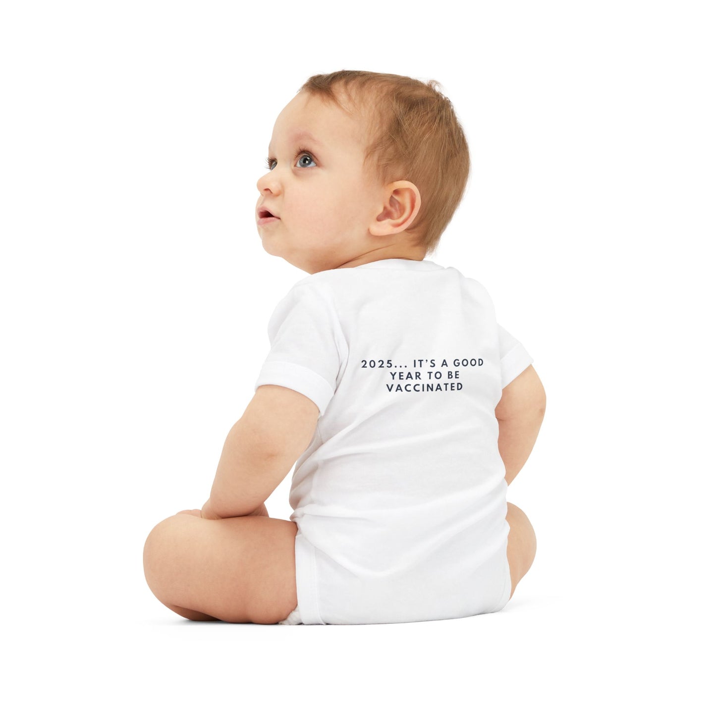 Cute Infant Jersey One Piece - 'Welcome to the Herd Little One!' & '2025... It's a Good Year to be Vaccinated'