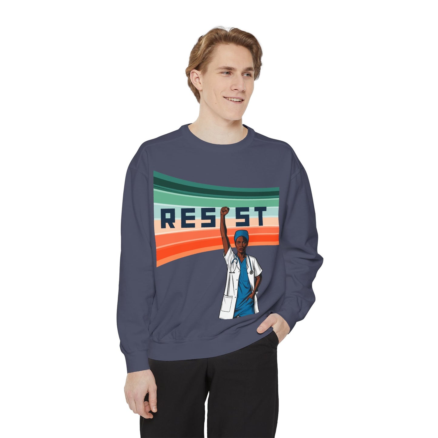 Unisex Resist Graphic Sweatshirt - Empower Your Voice