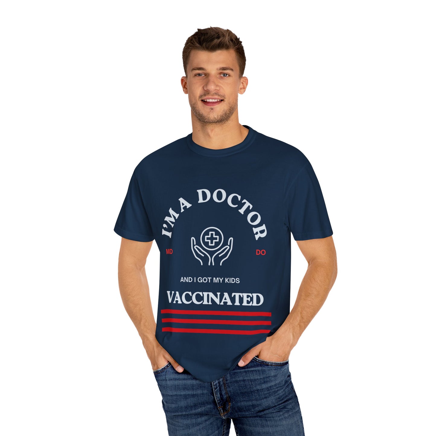 Doctors Kids Are Vaccinated Unisex T-Shirt: Kids Vaccinated Research Design