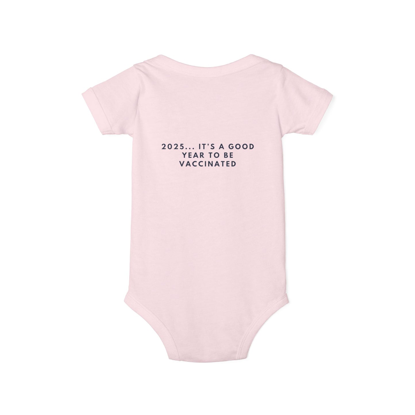 Cute Infant Jersey One Piece - 'Welcome to the Herd Little One!' & '2025... It's a Good Year to be Vaccinated'