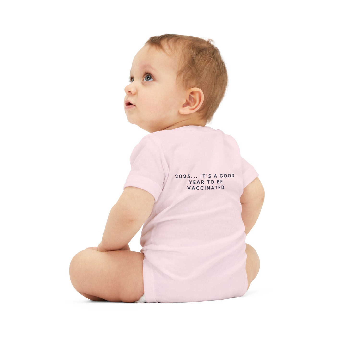 Cute Infant Jersey One Piece - 'Welcome to the Herd Little One!' & '2025... It's a Good Year to be Vaccinated'