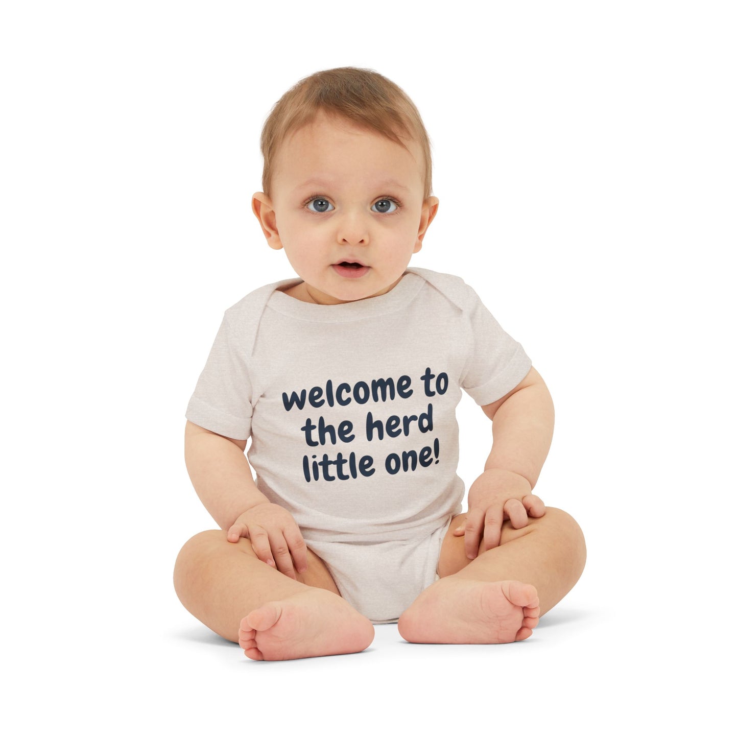 Cute Infant Jersey One Piece - 'Welcome to the Herd Little One!' & '2025... It's a Good Year to be Vaccinated'