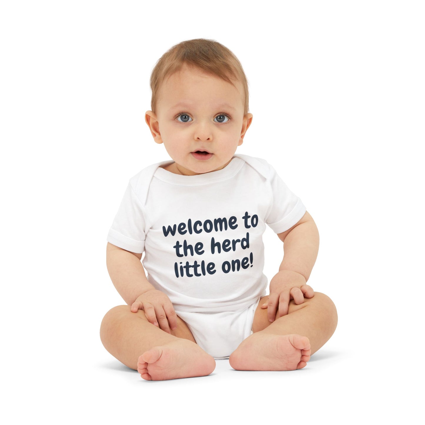 Cute Infant Jersey One Piece - 'Welcome to the Herd Little One!' & '2025... It's a Good Year to be Vaccinated'