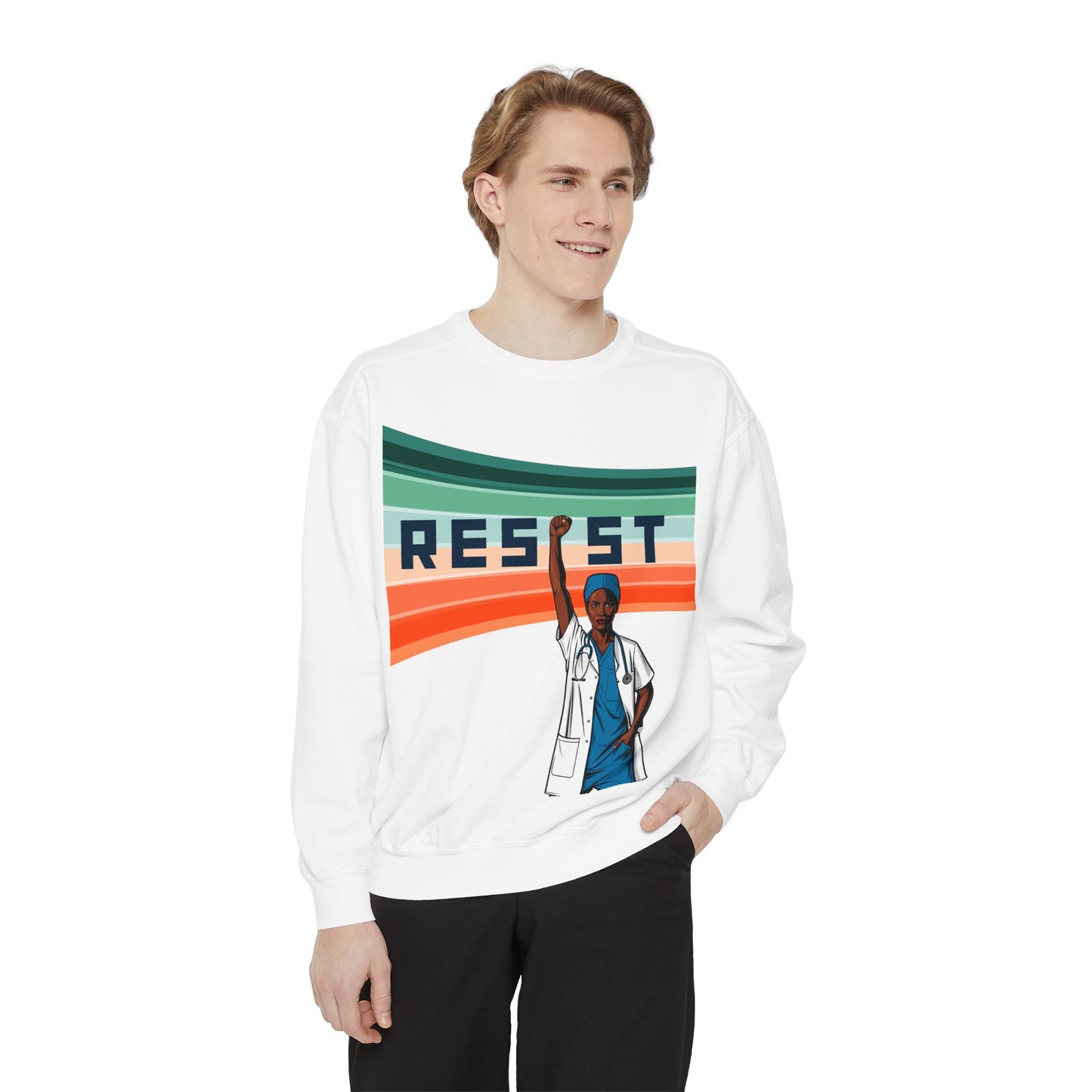 Unisex Resist Graphic Sweatshirt - Empower Your Voice