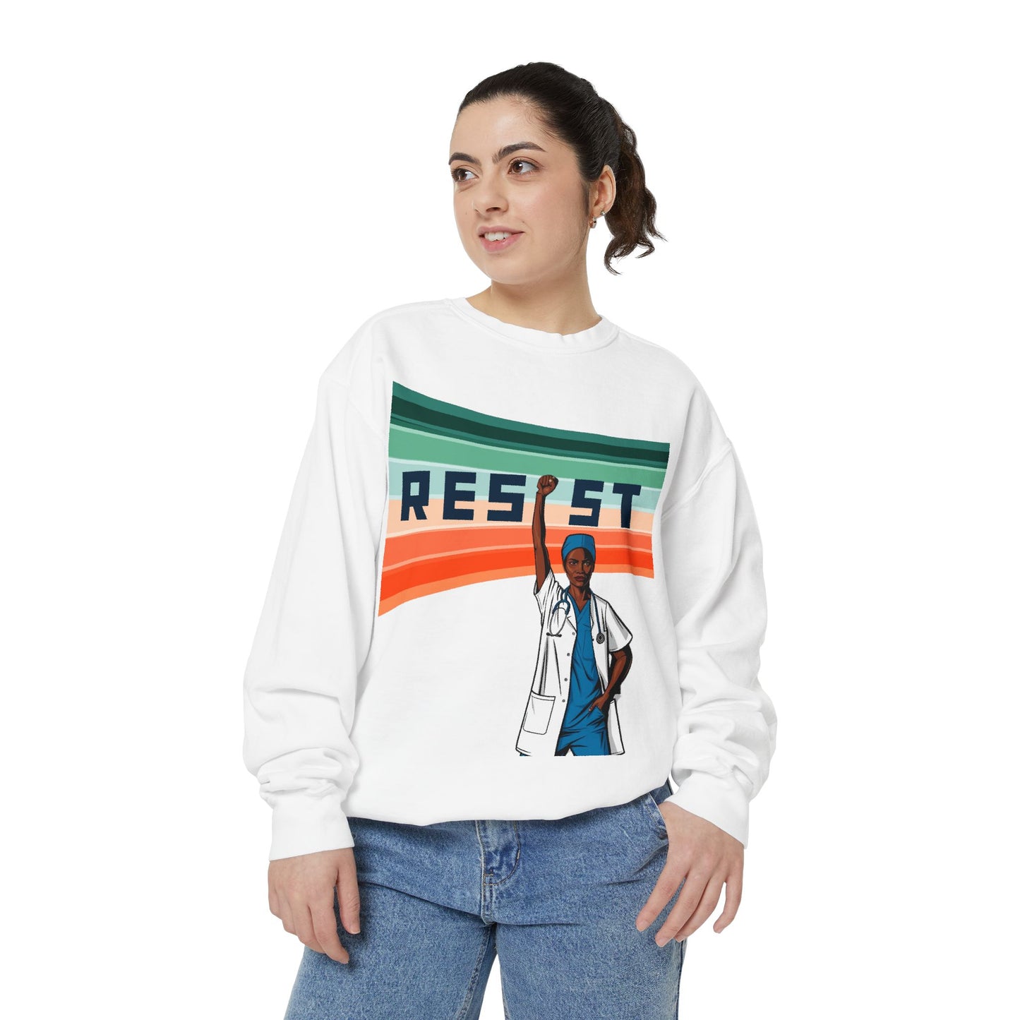 Unisex Resist Graphic Sweatshirt - Empower Your Voice