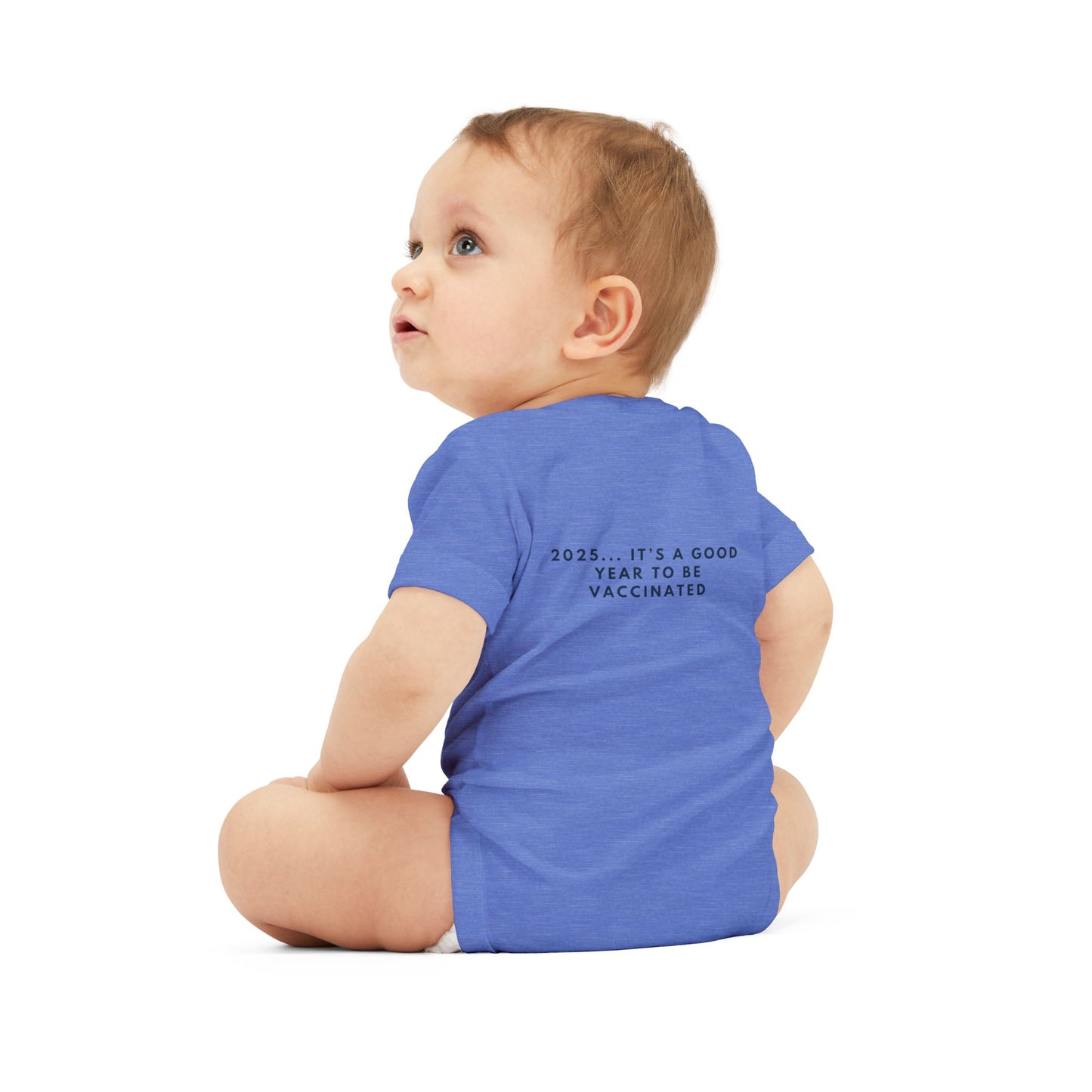 Cute Infant Jersey One Piece - 'Welcome to the Herd Little One!' & '2025... It's a Good Year to be Vaccinated'